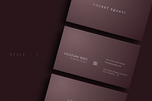 Luxury Brown Business Card - V.92