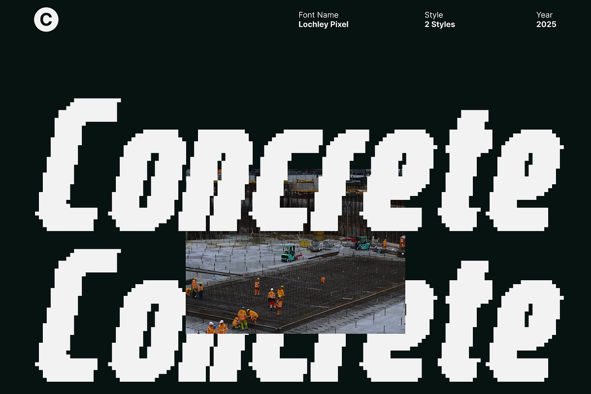 Lochley Pixel, a Sans Serif Font by Craft Supply Co. (Photo 7 of 8)