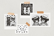 100 Teddy Bear linocut prints, an Object Graphic by DariSmartArt (Thumbnail 3 of 15)