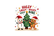 Gingerbread & Snowman Holiday Crew, an Object Graphic by Designs_River (Thumbnail 9 of 12)