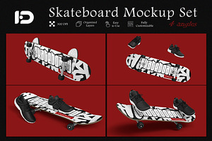 Skateboard Mockup Set