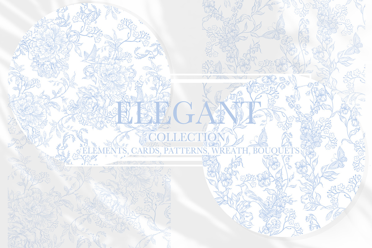 TOILE DE JOUY BLUE & BLACK, an Object Graphic by Knopazyzy (Photo 13 of 19)