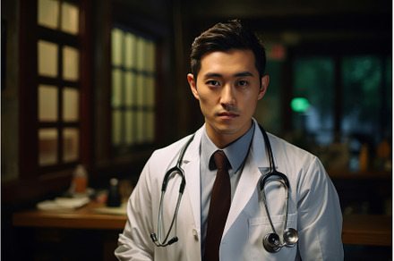 Meticulous Man japanese doctor big, a Health & Medical Photo by Ylivdesign