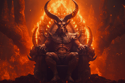 Evil Is Sitting On His Throne