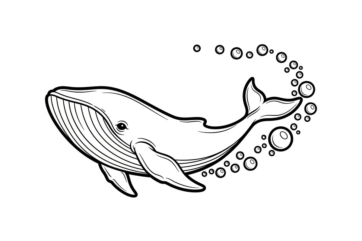 Whale Line Art Vector Bundle, an Illustration by yasushie (Photo 16 of 51)