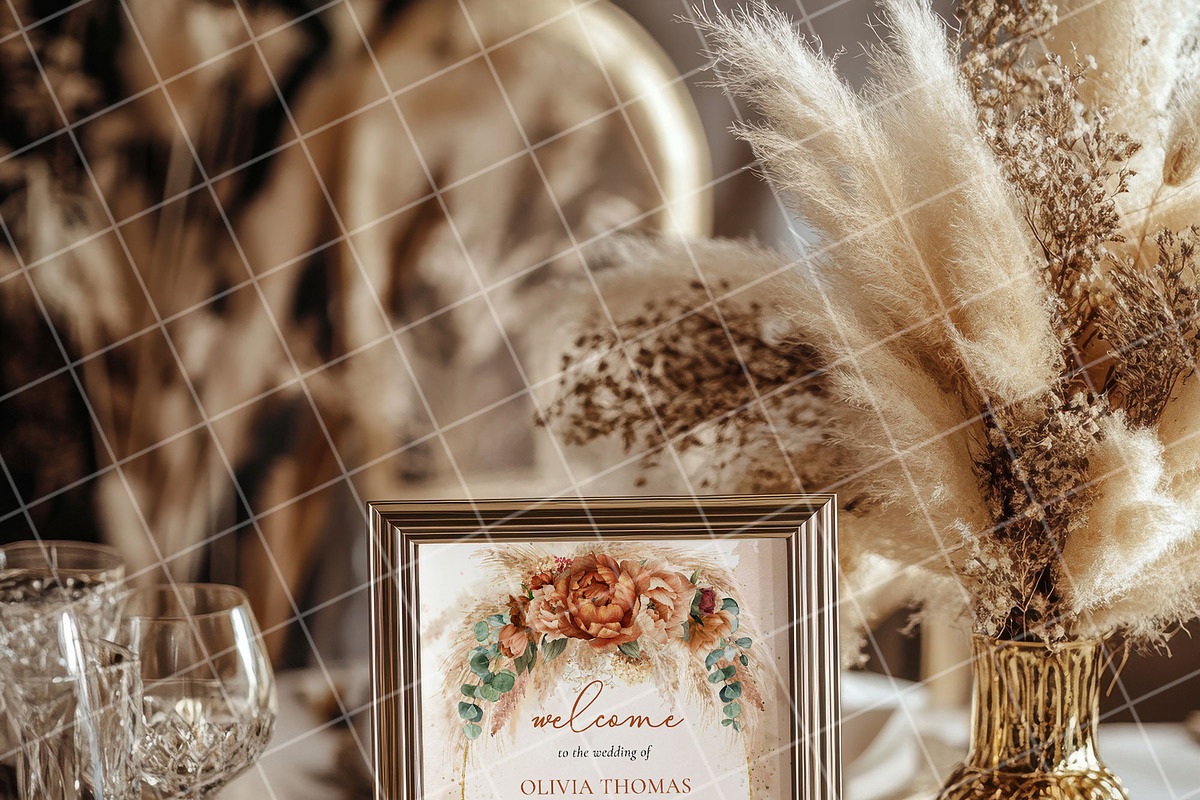 Boho 8x10 table sign number mockup, an Advertising Mockup by Blush Roses Print (Photo 4 of 9)