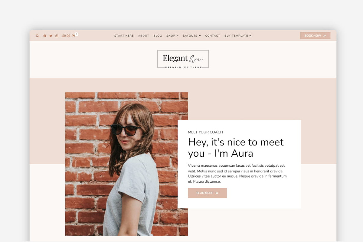 Elegant Aura-WooCommerce Blog Theme preview 3