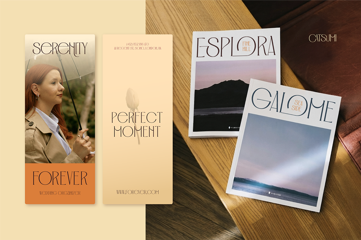 Catsumi - Elegant San Serif, a Sans Serif Font by Burntilldead (Photo 8 of 11)