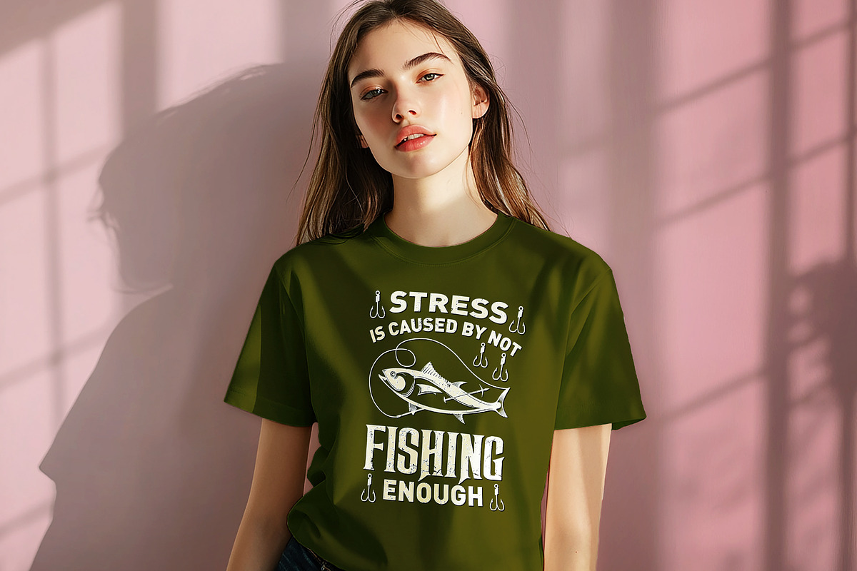 Fisherman Sublimation Digital Shirt, a Graphic by Vector Portal (Photo 2 of 5)