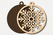 Christmas snowflake ornament decor, a Work Illustration by Digital Artistic99 (Thumbnail 2 of 4)
