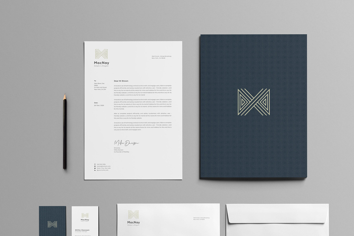 Corporate Identity, a Stationery Template by UX-group (Photo 1 of 5)