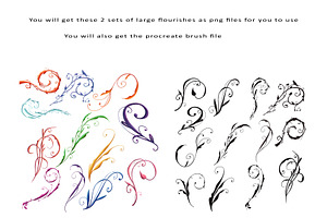 Flourish Procreate Brushes