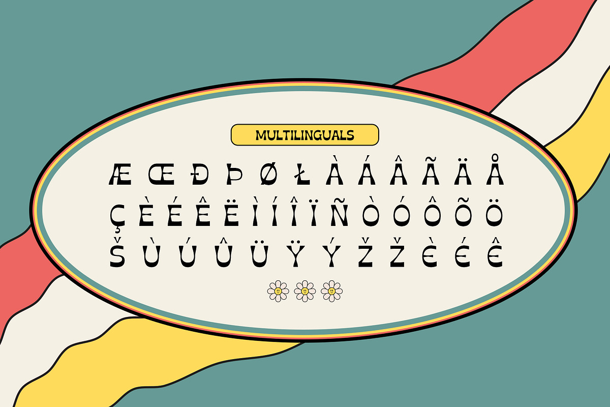 Richsand | Retro Psychedelic Font, a Sans Serif Font by Tiptop Graphic (Photo 5 of 9)