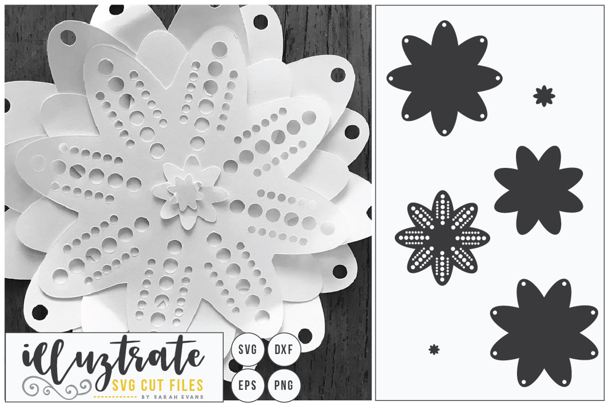 3d Flower SVG Bundle, an Illustration by illuztrate (Photo 2 of 12)