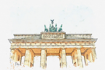 Brandenburg gate in Berlin, Germany