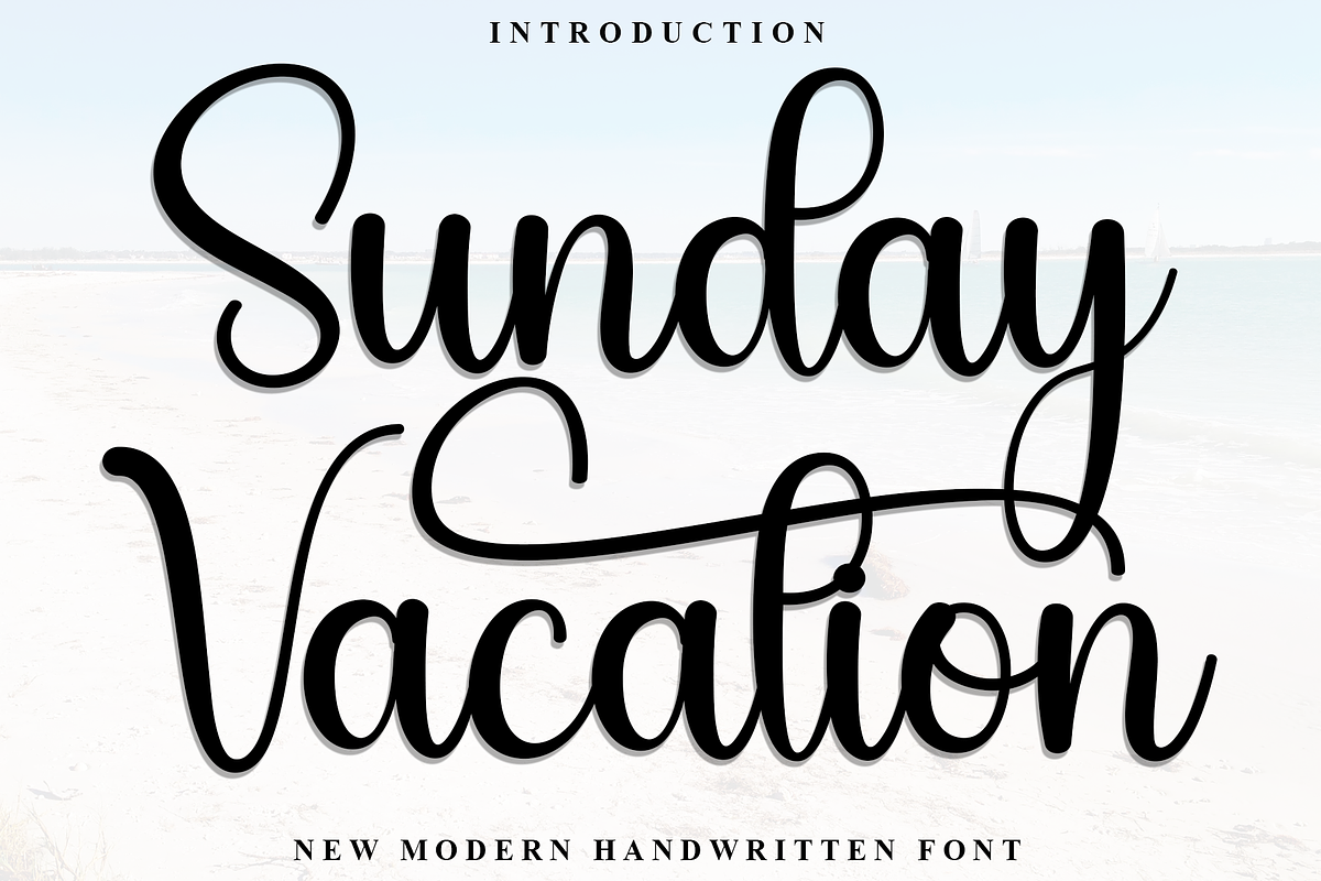 Sunday Vacation, a Handwritten Font by FreshTypeINK (Photo 1 of 8)