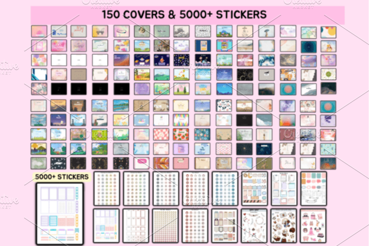 All-in-One Digital Planner, a Design Template by Ink Gallery (Photo 8 of 9)