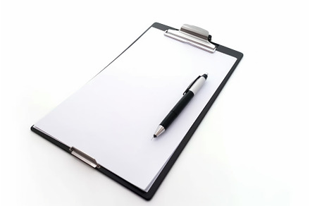 Clipboard pen. Generate Ai, a Business Photo by Ylivdesign