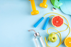 Fitness and healthy food lifestyle background, a Sports & Recreation Photo by Rimma