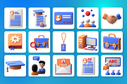 3D Job and Career Icon Set, a Characters & Person 3D Model by Flat Icons (Thumbnail 8 of 8)