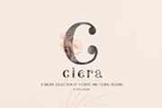 Ciera watercolor svg font & florals, a Script Font by Angele Kamp (Thumbnail 1 of 10)