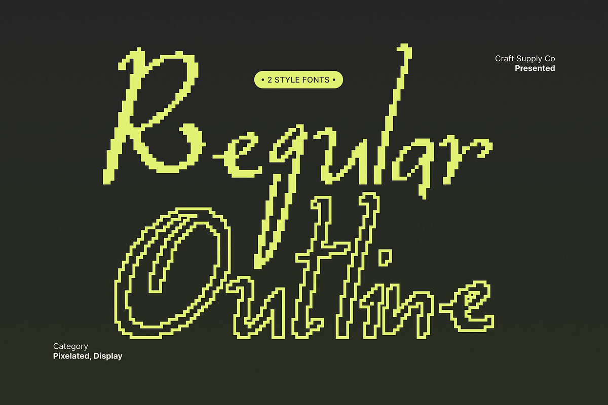 CS Belluga Pixel, a Handwritten Font by Craft Supply Co. (Photo 4 of 8)