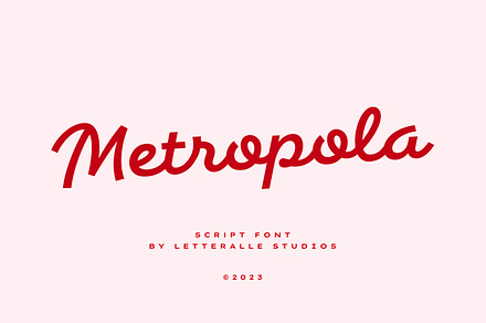 Metropola Script Font