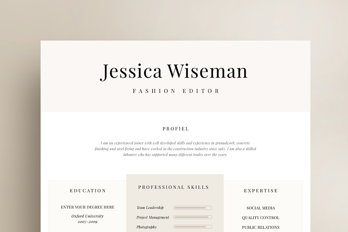 Resume Template CV template | London, a Resume Template by Resume Angels (Photo 2 of 9)