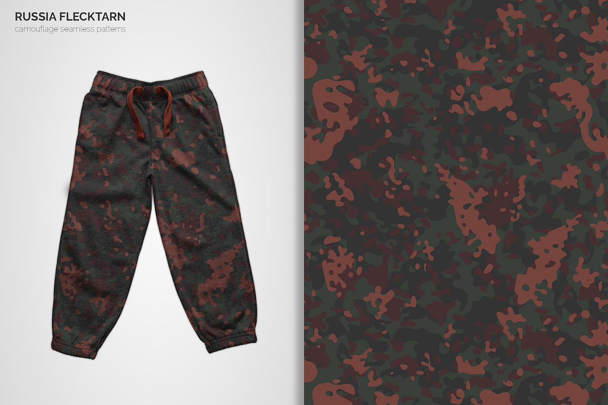Russia Flecktarn Camouflage Patterns, a Pattern Graphic by 3Y_Design (Photo 6 of 6)