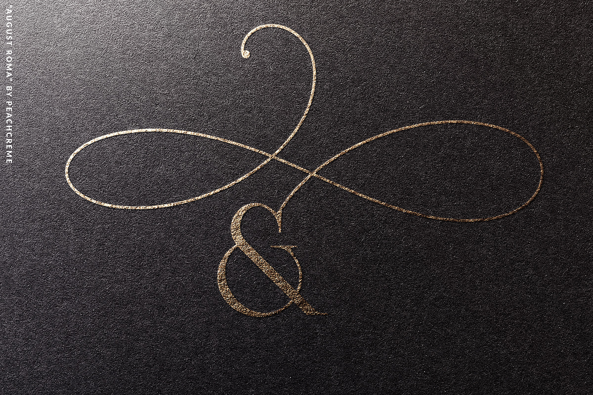 August Roma//Elegant Luxury Font Duo, a Handwritten Font by PeachCreme (Photo 2 of 43)