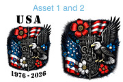 Black Metal USA 1776 2026, an Animal Illustration by Sharon Schwalbe (Thumbnail 2 of 7)