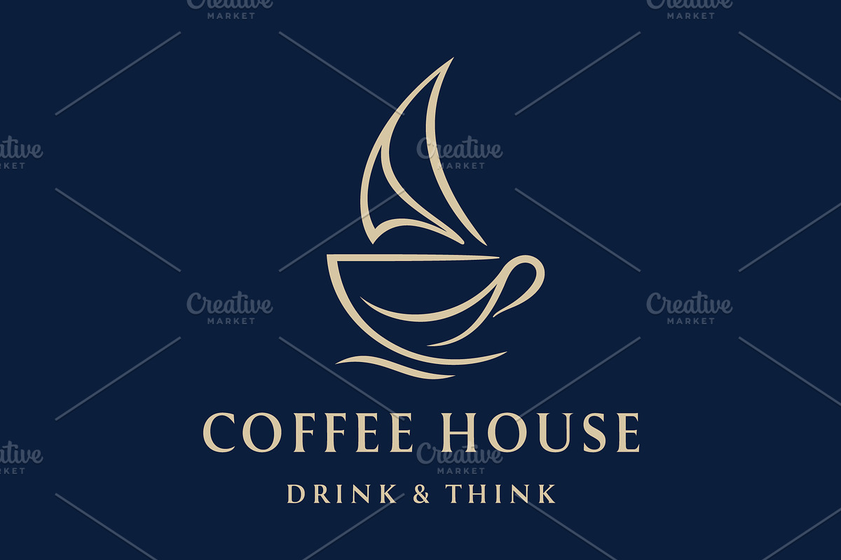 Coffee Cup Logo, an Illustration by PushLogo (Photo 1 of 3)