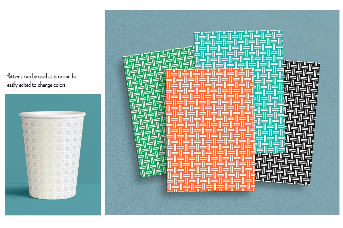 Seamless Metallic Lattice Patterns preview 2