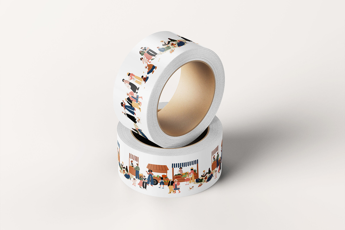 Diverse People Seamless Borders set, a Person Illustration by LyubovZaytseva (Photo 3 of 4)