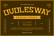 Dudlesway - Retro Handdrawn Font, a Font by Hanstype.com (Thumbnail 1 of 8)