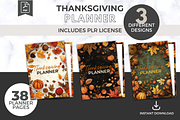 PLR Thanksgiving Planner x 3 Designs, a Design Template by Jennifer Magri Templates (Thumbnail 1 of 9)