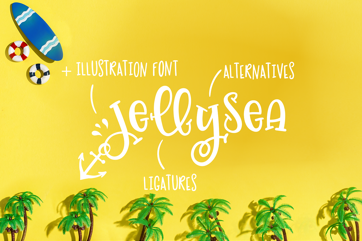 Jellysea - Font Duo + Summer Doodles preview 2