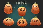 Magic Pumpkins Halloween Clipart, an Illustration by Samnay Arts (Thumbnail 2 of 10)