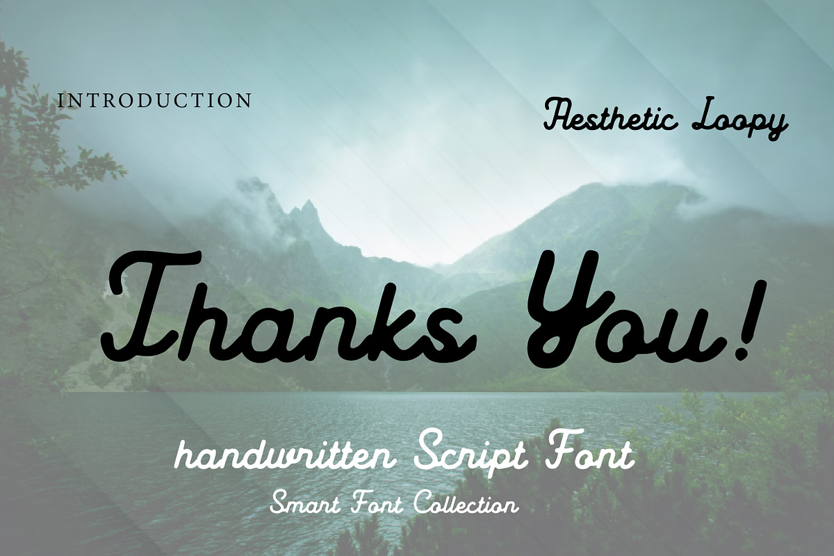 Aesthetic Loopy, a Handwritten Font by Wow Magic (Photo 3 of 3)