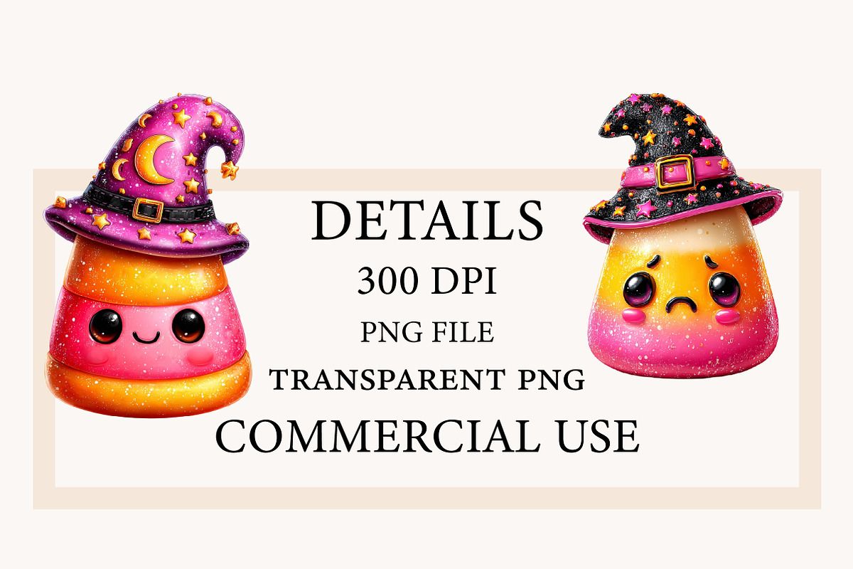 Whimsical Halloween Candy Clipart, a Seasonal Illustration by Designworld (Photo 4 of 8)
