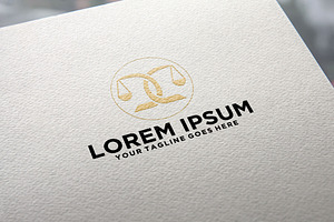 Lawyer justice letter LL logo, a Branding & Logo Template by REDVY CREATIVE