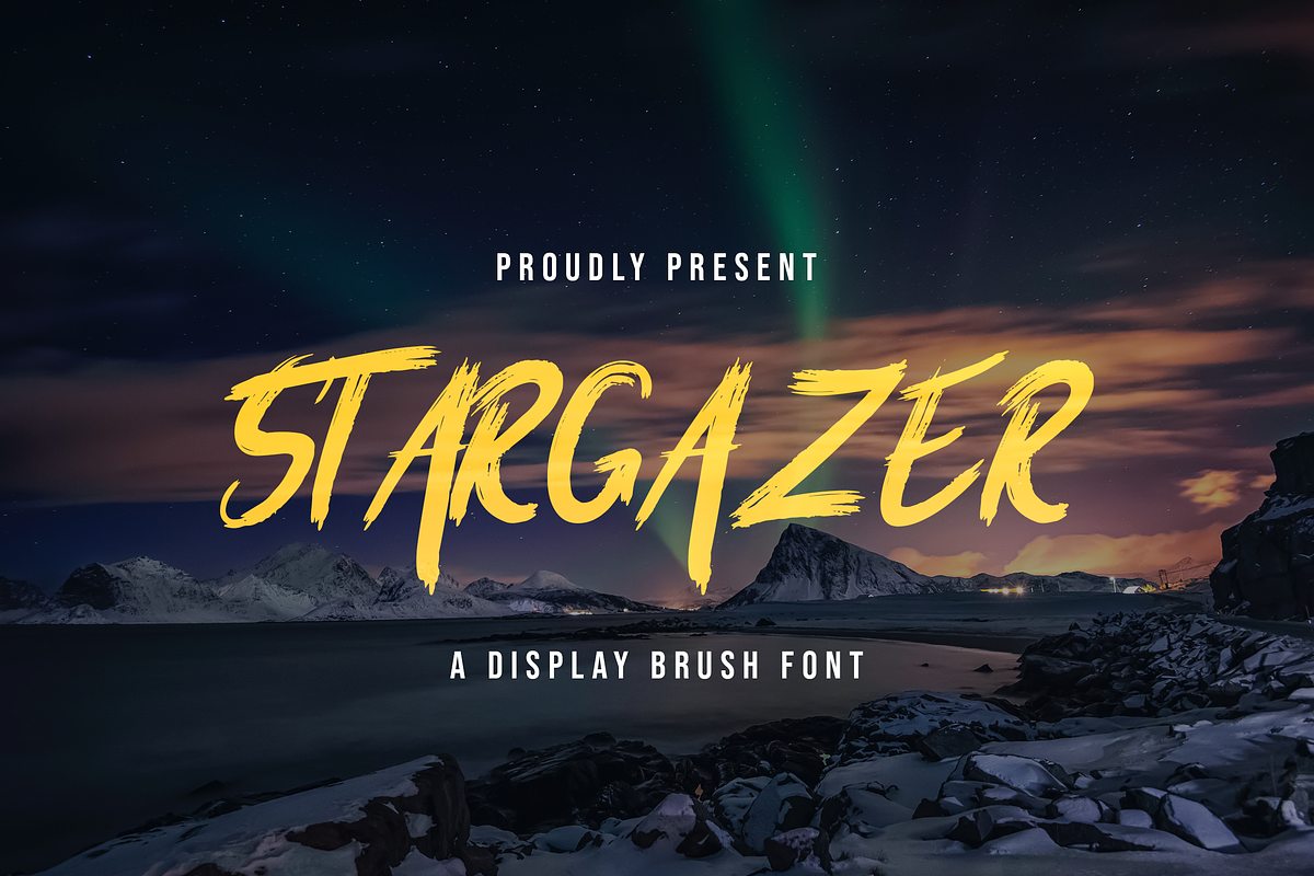 Stargaze - Creative Brush Font, a Font by Graphiqa Studio (Photo 1 of 10)