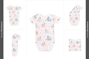20x Baby Onesies BUNDLE Mock-up Sets, a Books & Magazine Mockup by BlackMocca (Thumbnail 15 of 28)
