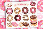 Donut Shop Clipart, Sweets, Candy, an Illustration by MyClipArtStore (Thumbnail 1 of 5)