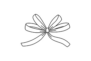 Satin bow illustration., an Object Illustration by incomible