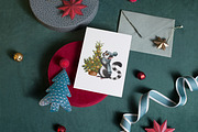 Lemur and Christmas, an Illustration by IrynaPanashii (Thumbnail 11 of 11)