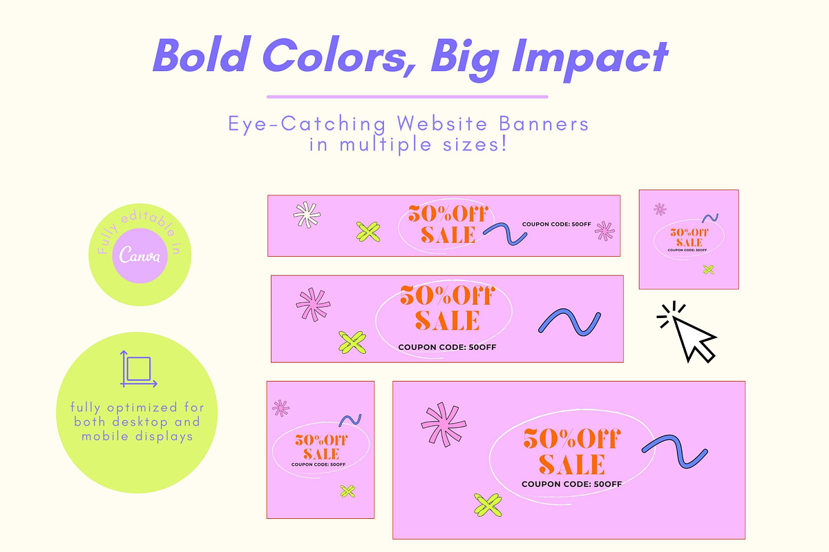 Ecommerce Website Banners Templates, a Shopify Template by Hell Yeah Designs (Photo 9 of 11)