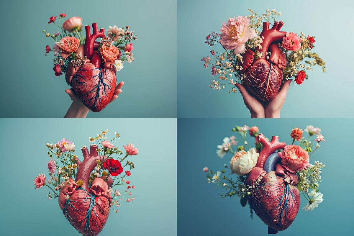 10 Blooming Heart Illustrations, a Healthcare Illustration by HipFonts (Photo 5 of 7)