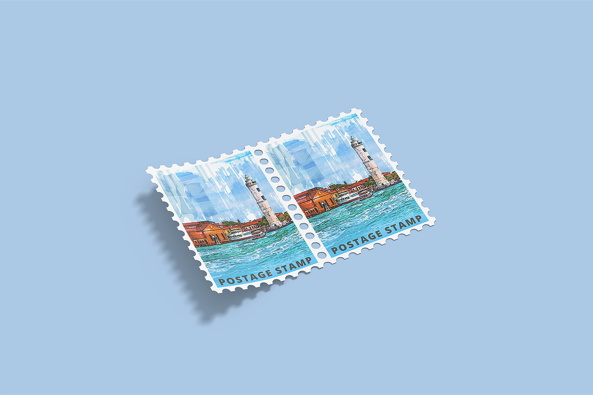 Postage Stamp Mockups Collection, a Flyer Template by Compositing Studio (Photo 14 of 22)