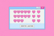 Heart Shape Font, a Sans Serif Font by CuteDreamyDesign (Thumbnail 3 of 8)